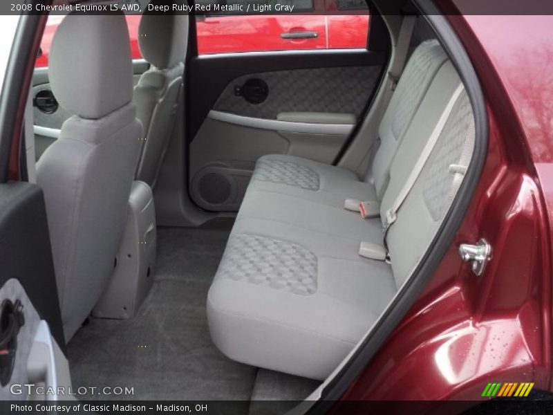 Deep Ruby Red Metallic / Light Gray 2008 Chevrolet Equinox LS AWD