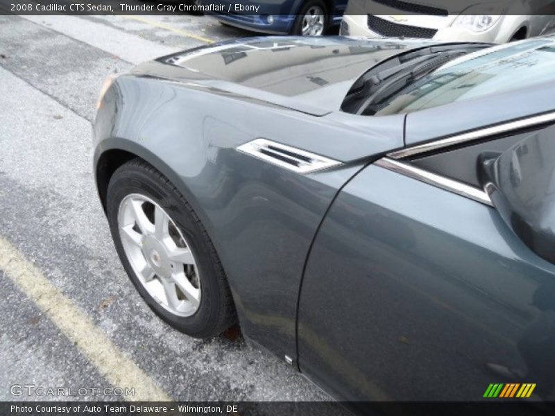 Thunder Gray Chromaflair / Ebony 2008 Cadillac CTS Sedan