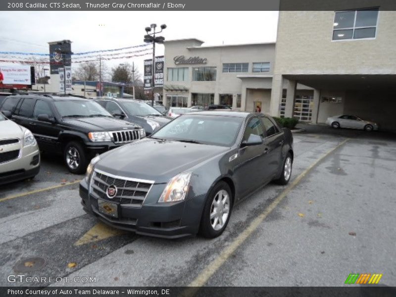 Thunder Gray Chromaflair / Ebony 2008 Cadillac CTS Sedan