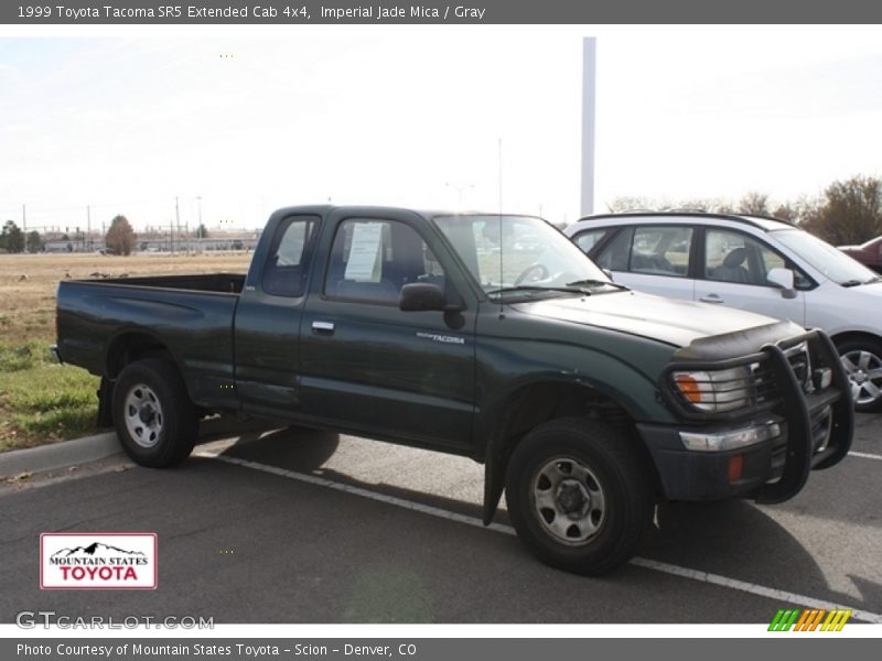 Imperial Jade Mica / Gray 1999 Toyota Tacoma SR5 Extended Cab 4x4