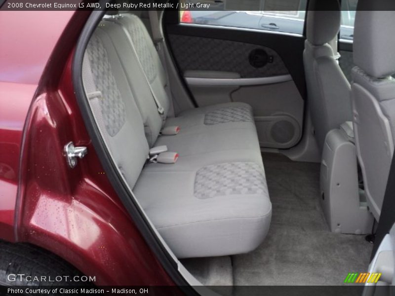 Deep Ruby Red Metallic / Light Gray 2008 Chevrolet Equinox LS AWD
