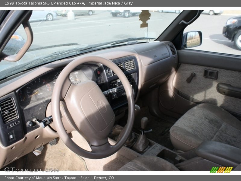Imperial Jade Mica / Gray 1999 Toyota Tacoma SR5 Extended Cab 4x4