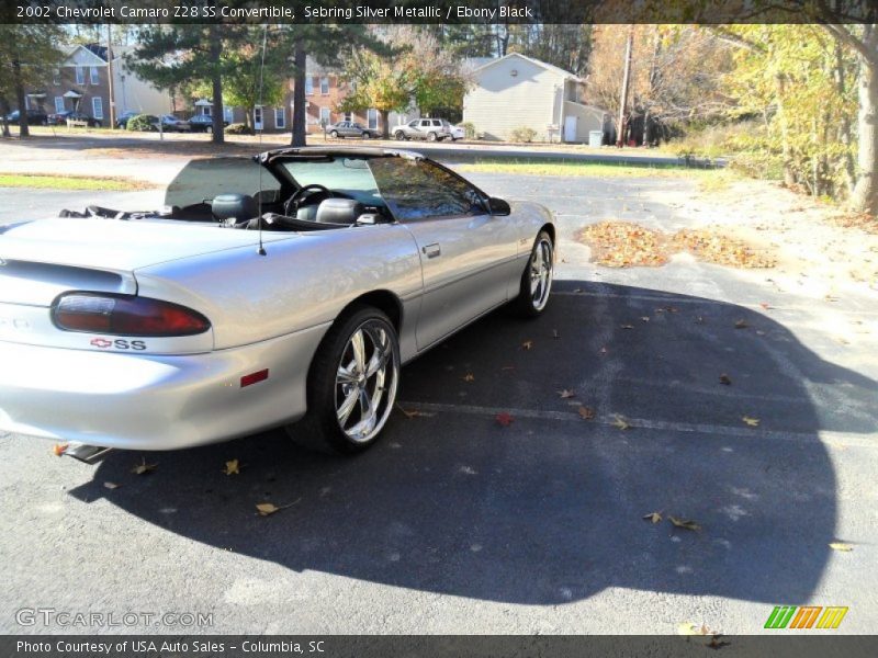 Sebring Silver Metallic / Ebony Black 2002 Chevrolet Camaro Z28 SS Convertible