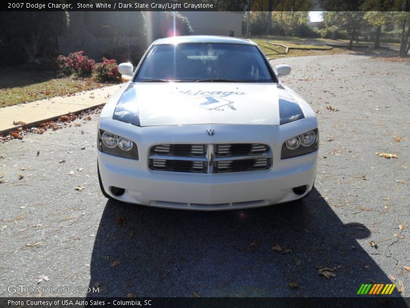 Stone White / Dark Slate Gray/Light Graystone 2007 Dodge Charger