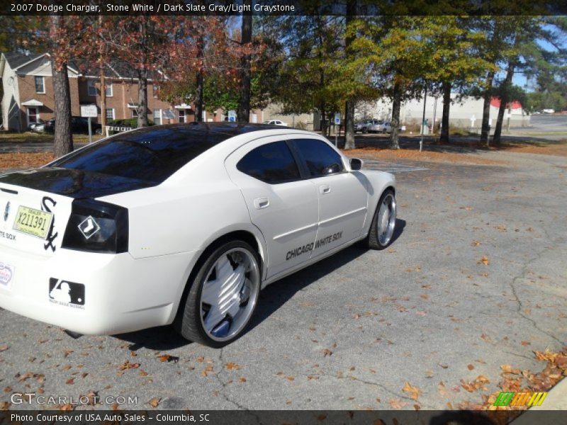 Stone White / Dark Slate Gray/Light Graystone 2007 Dodge Charger
