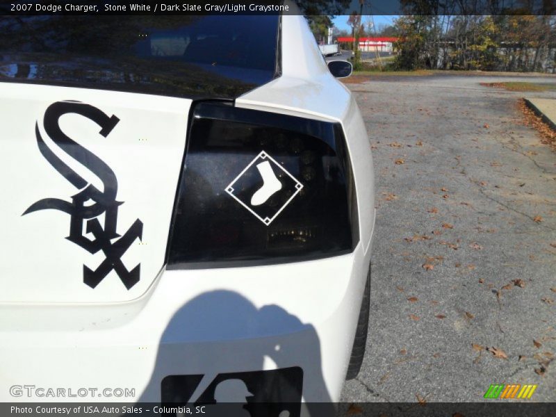 Stone White / Dark Slate Gray/Light Graystone 2007 Dodge Charger