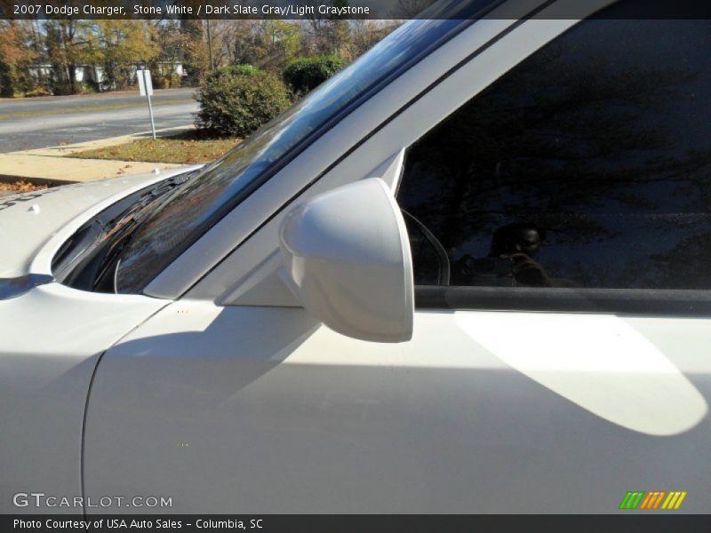 Stone White / Dark Slate Gray/Light Graystone 2007 Dodge Charger