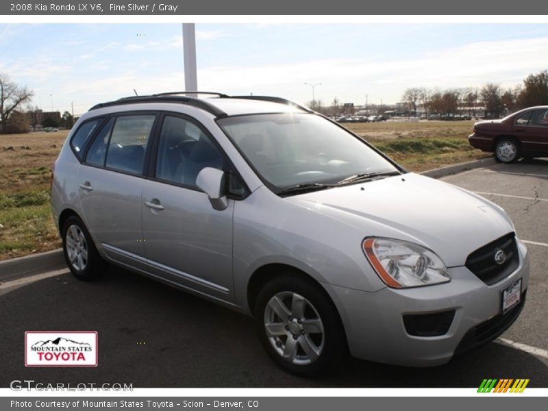 Fine Silver / Gray 2008 Kia Rondo LX V6