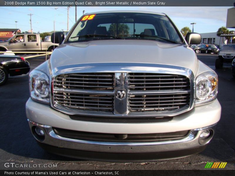Bright Silver Metallic / Medium Slate Gray 2008 Dodge Ram 1500 Big Horn Edition Quad Cab