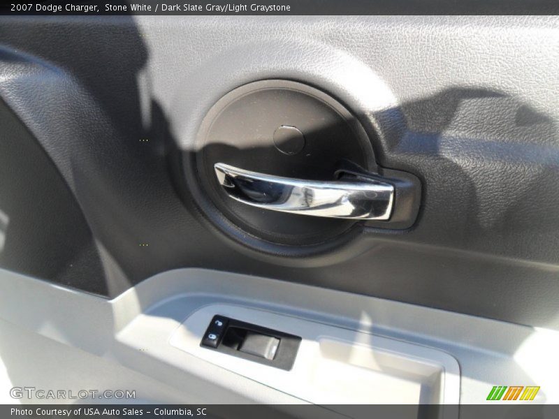 Stone White / Dark Slate Gray/Light Graystone 2007 Dodge Charger