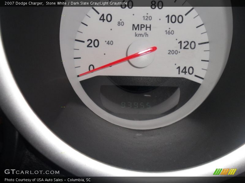 Stone White / Dark Slate Gray/Light Graystone 2007 Dodge Charger