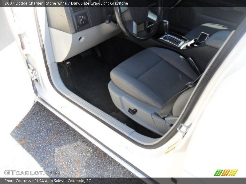Stone White / Dark Slate Gray/Light Graystone 2007 Dodge Charger