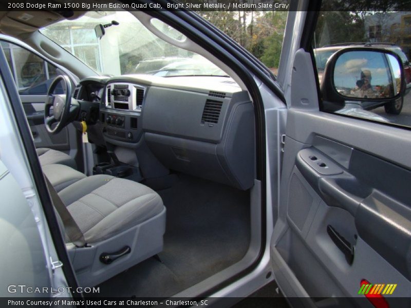 Bright Silver Metallic / Medium Slate Gray 2008 Dodge Ram 1500 Big Horn Edition Quad Cab
