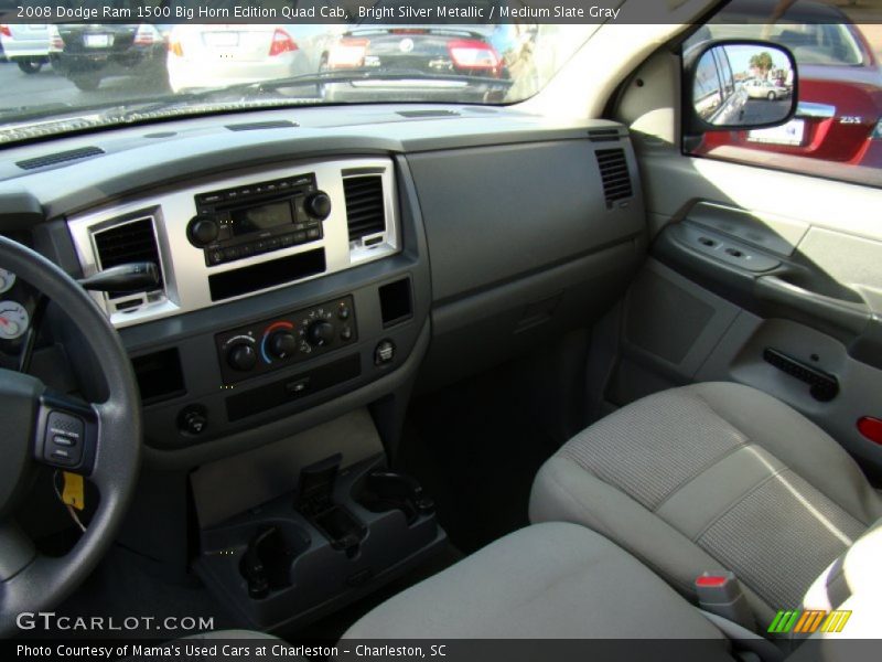 Bright Silver Metallic / Medium Slate Gray 2008 Dodge Ram 1500 Big Horn Edition Quad Cab