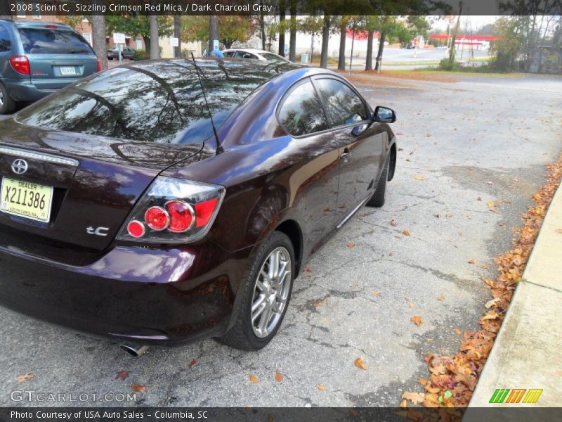 Sizzling Crimson Red Mica / Dark Charcoal Gray 2008 Scion tC