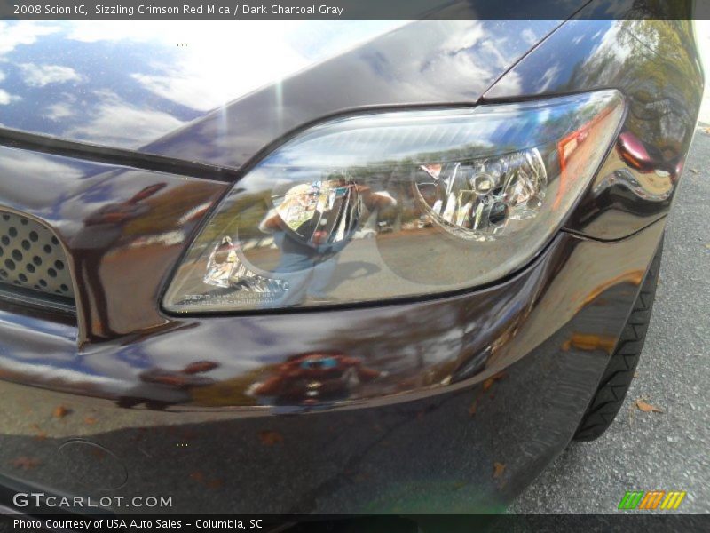 Sizzling Crimson Red Mica / Dark Charcoal Gray 2008 Scion tC