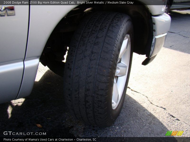 Bright Silver Metallic / Medium Slate Gray 2008 Dodge Ram 1500 Big Horn Edition Quad Cab