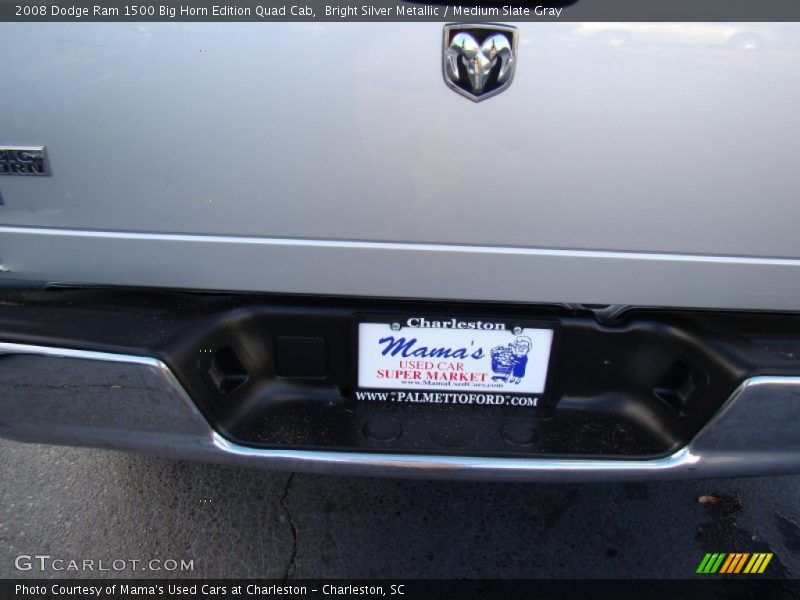 Bright Silver Metallic / Medium Slate Gray 2008 Dodge Ram 1500 Big Horn Edition Quad Cab