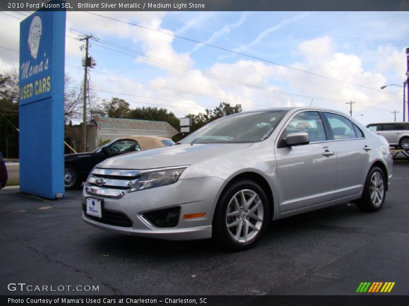 Brilliant Silver Metallic / Medium Light Stone 2010 Ford Fusion SEL