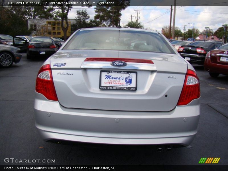 Brilliant Silver Metallic / Medium Light Stone 2010 Ford Fusion SEL