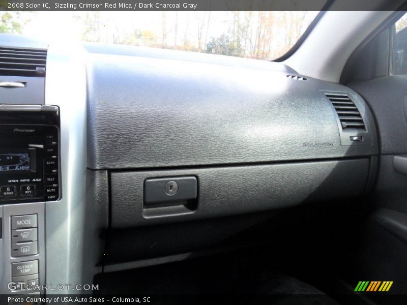 Sizzling Crimson Red Mica / Dark Charcoal Gray 2008 Scion tC
