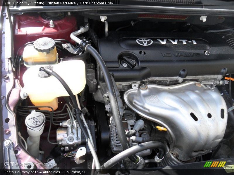 Sizzling Crimson Red Mica / Dark Charcoal Gray 2008 Scion tC