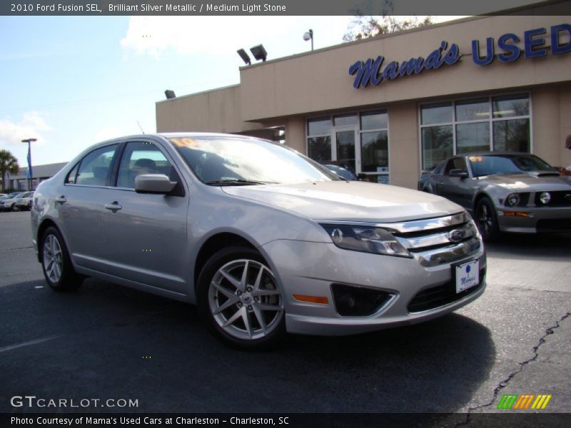 Brilliant Silver Metallic / Medium Light Stone 2010 Ford Fusion SEL