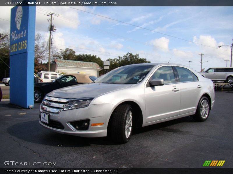 Brilliant Silver Metallic / Medium Light Stone 2010 Ford Fusion SEL