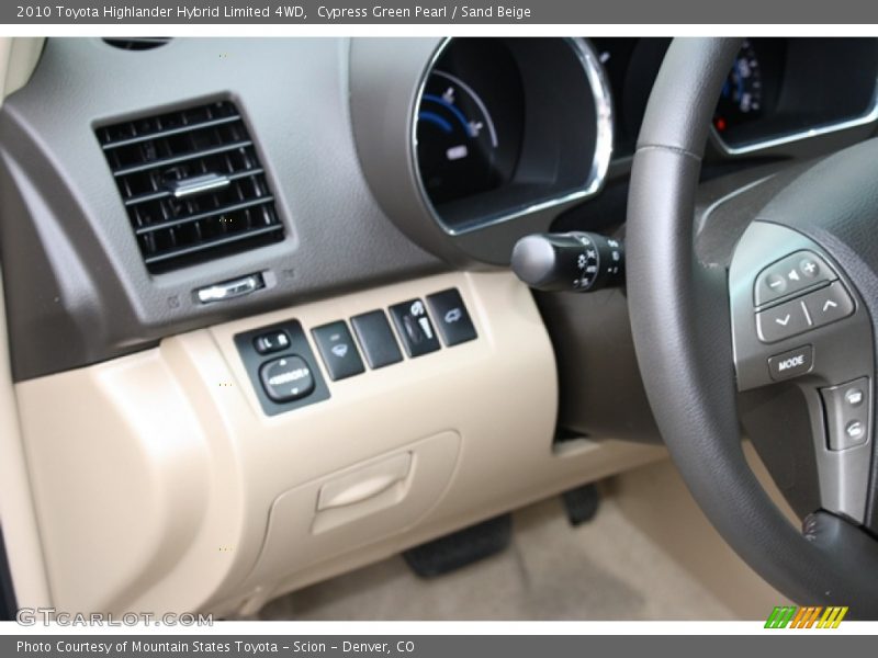Cypress Green Pearl / Sand Beige 2010 Toyota Highlander Hybrid Limited 4WD