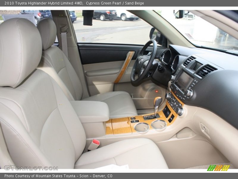 Cypress Green Pearl / Sand Beige 2010 Toyota Highlander Hybrid Limited 4WD