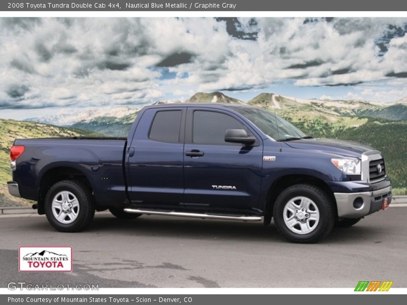 Nautical Blue Metallic / Graphite Gray 2008 Toyota Tundra Double Cab 4x4