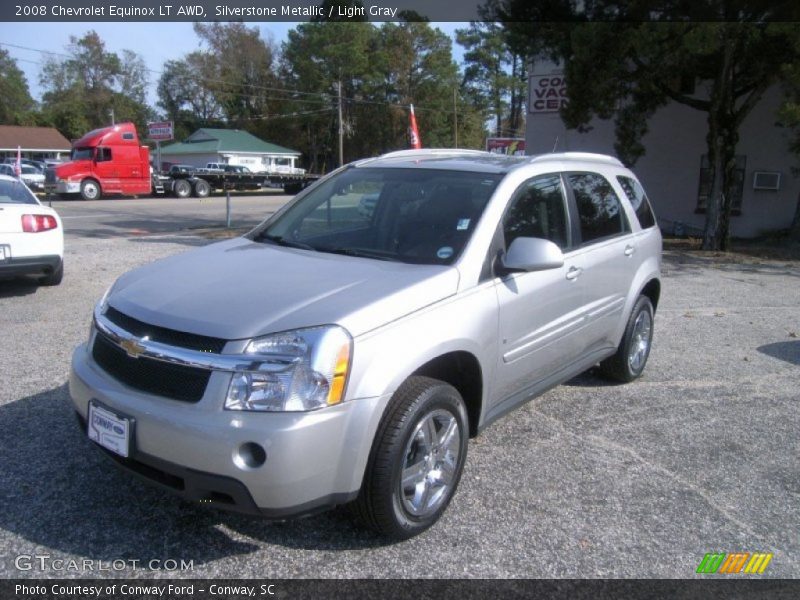 Silverstone Metallic / Light Gray 2008 Chevrolet Equinox LT AWD