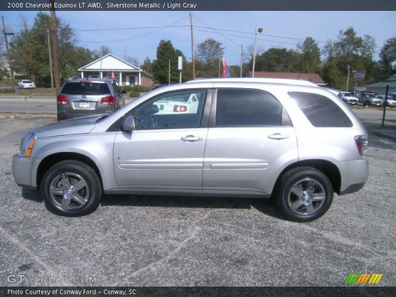 Silverstone Metallic / Light Gray 2008 Chevrolet Equinox LT AWD