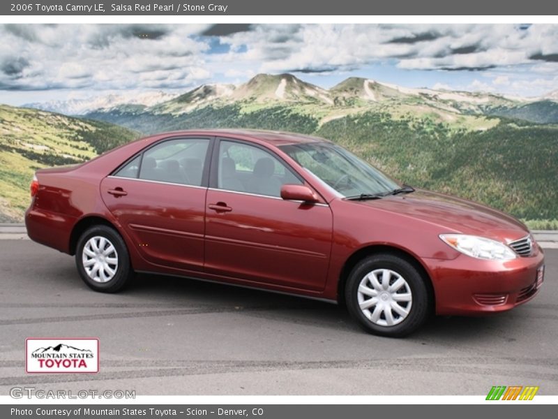 Salsa Red Pearl / Stone Gray 2006 Toyota Camry LE