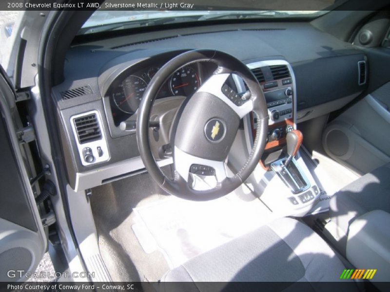 Silverstone Metallic / Light Gray 2008 Chevrolet Equinox LT AWD