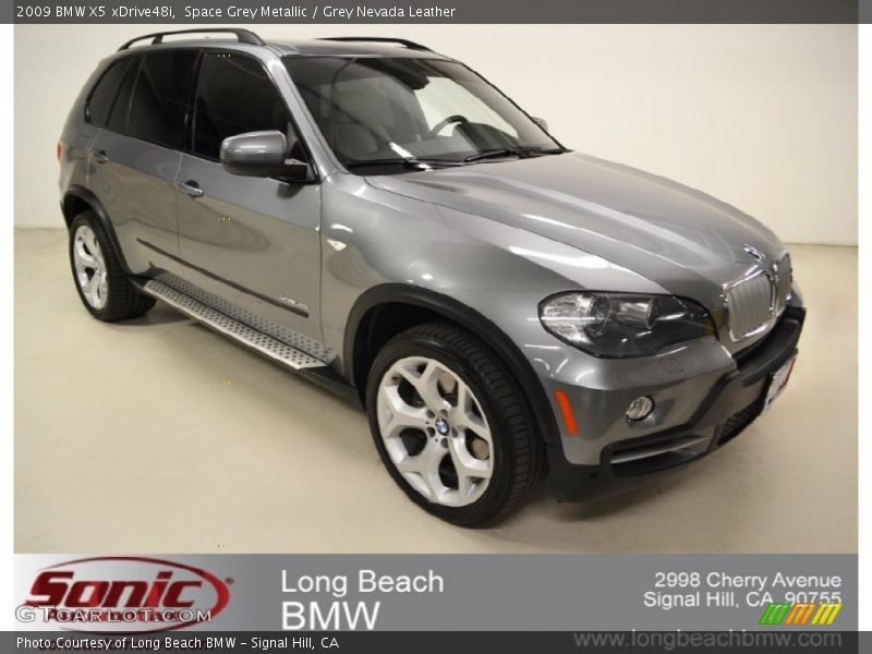Space Grey Metallic / Grey Nevada Leather 2009 BMW X5 xDrive48i