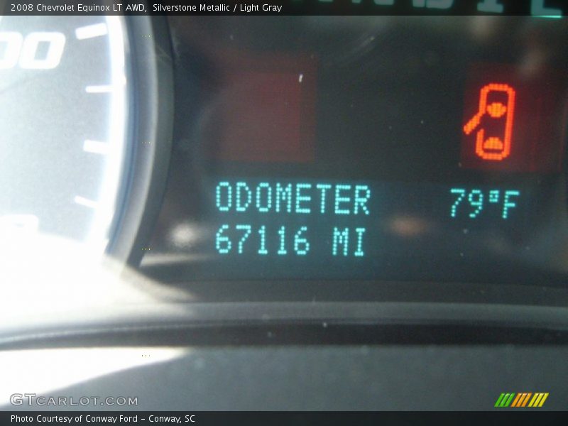Silverstone Metallic / Light Gray 2008 Chevrolet Equinox LT AWD