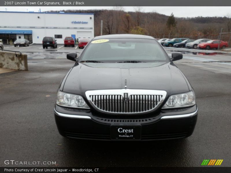 Black / Black 2007 Lincoln Town Car Signature