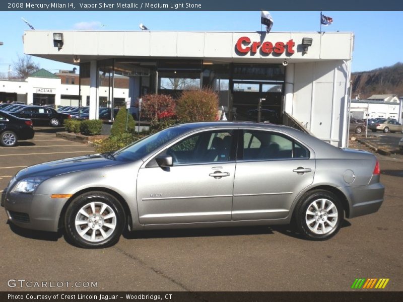 Vapor Silver Metallic / Medium Light Stone 2008 Mercury Milan I4