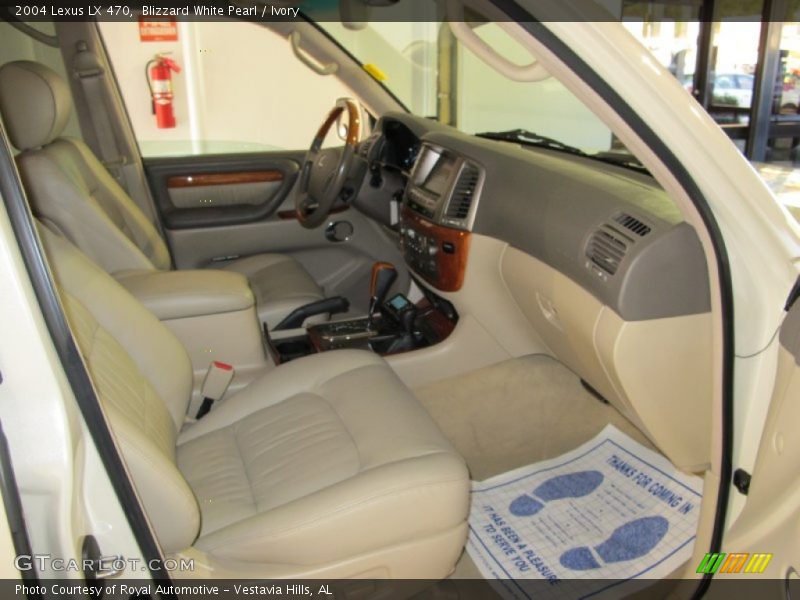 Blizzard White Pearl / Ivory 2004 Lexus LX 470