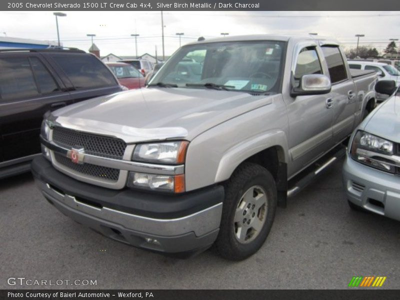 Silver Birch Metallic / Dark Charcoal 2005 Chevrolet Silverado 1500 LT Crew Cab 4x4