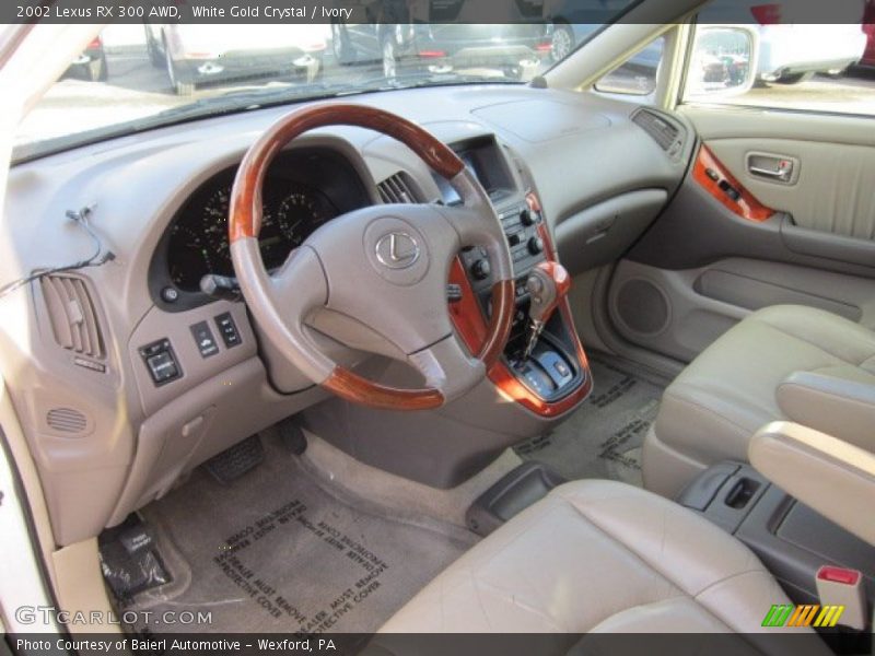 White Gold Crystal / Ivory 2002 Lexus RX 300 AWD
