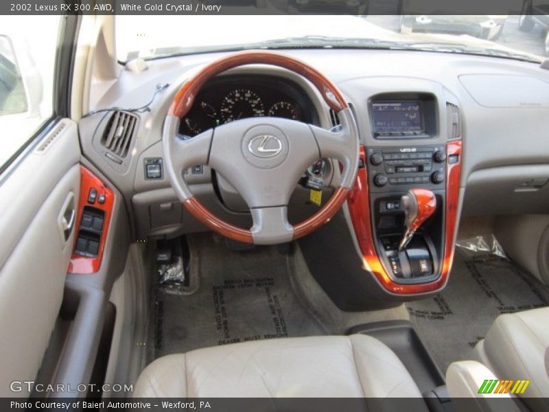 White Gold Crystal / Ivory 2002 Lexus RX 300 AWD