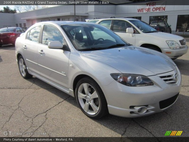 Sunlight Silver Metallic / Black 2006 Mazda MAZDA3 s Grand Touring Sedan