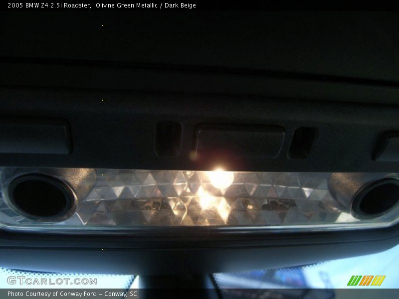 Olivine Green Metallic / Dark Beige 2005 BMW Z4 2.5i Roadster