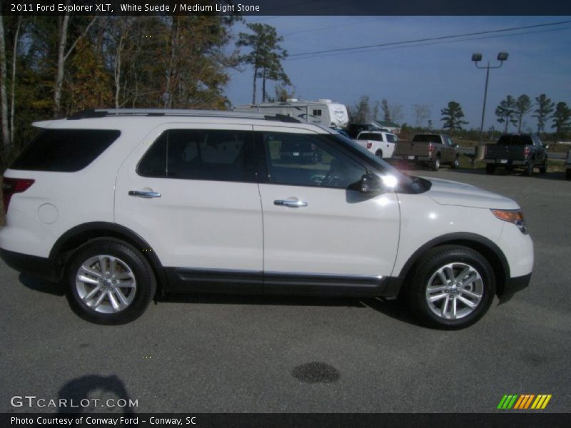 White Suede / Medium Light Stone 2011 Ford Explorer XLT