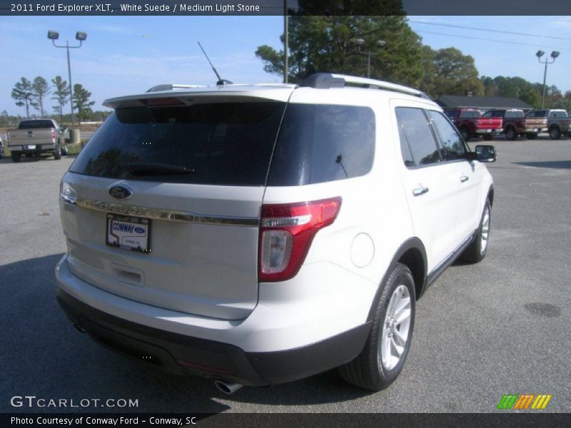 White Suede / Medium Light Stone 2011 Ford Explorer XLT