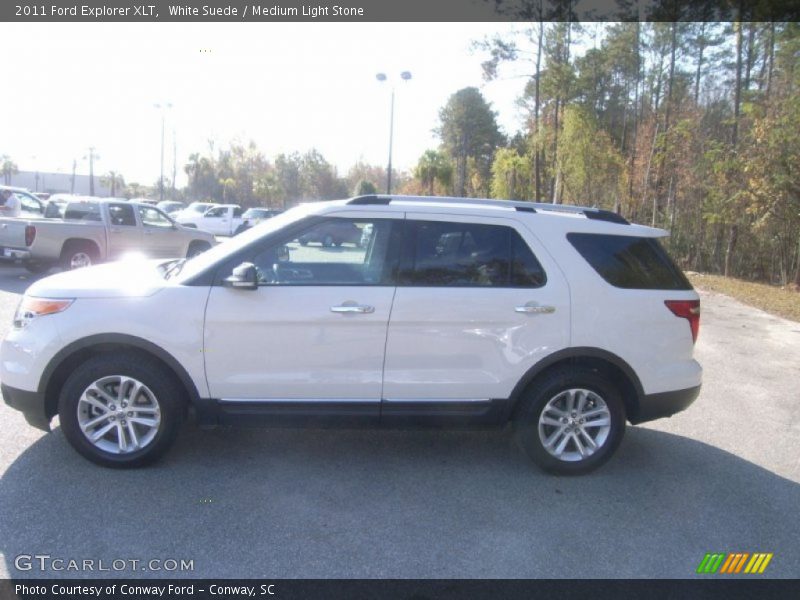 White Suede / Medium Light Stone 2011 Ford Explorer XLT