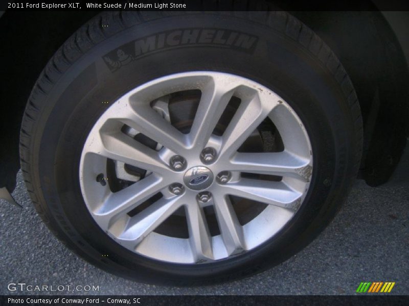 White Suede / Medium Light Stone 2011 Ford Explorer XLT