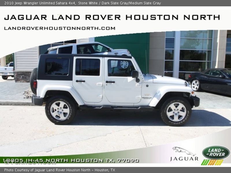 Stone White / Dark Slate Gray/Medium Slate Gray 2010 Jeep Wrangler Unlimited Sahara 4x4